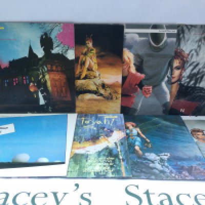 Seven Toyah LPs and a 12" single comprising 'Anthem', 'The Blue Meaning' and others.
