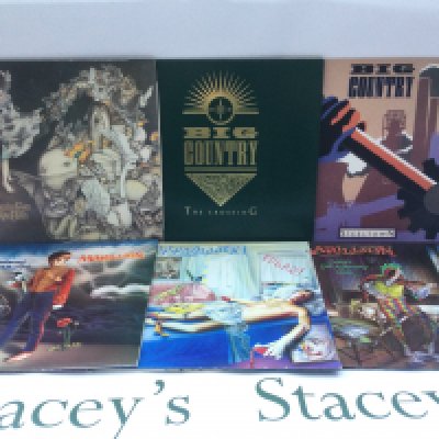Thirteen rock and pop LPs and 12" singles by various artists including Kate Bush, Marillion, Big Country and others.
