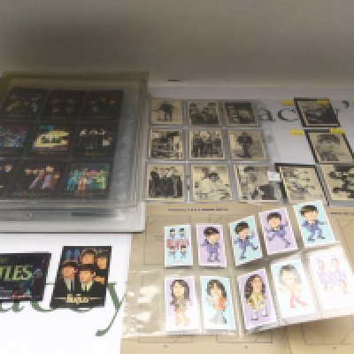 Four binders of Beatles collectors cards including some A+BC examples.
