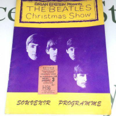 A Beatles Christmas Show and ticket for the 1st performance on Friday, January 3rd, 1964.