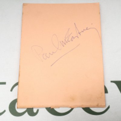 A Paul McCartney autograph. Provenance from the vendor 'I obtained this autograph from Paul on 14th February, 1969 in Cavendish Avenue, London. I approached Paul and he said "You came from Plaistow just to see me?" He was a very down to earth and friendly person and I was delighted to meet him".