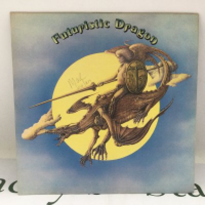 A signed Marc Bolan 'Futuristic Dragon' LP. Further provenance available.