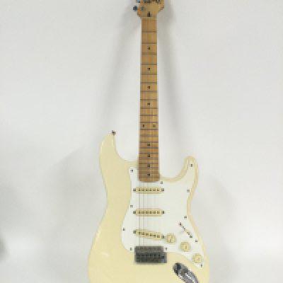 A Fender Squier Stratocaster electric guitar, no case.