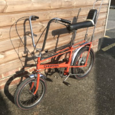 A Raleigh MK1 3 Speed Chopper Bike.