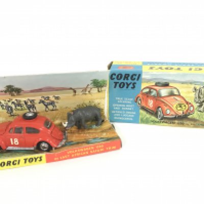 A Boxed Corgi Volkswagen 1200 In East African Trim #256.