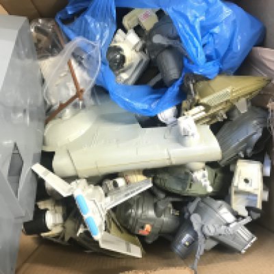 2 Boxes Containing Mostly Vintage Star Wars Spare Parts. No Reserve.(2).