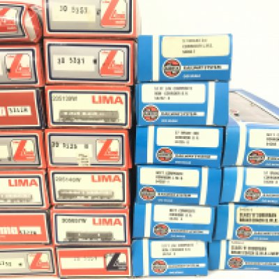 A Collection of Boxed 00 Gauge Coaches. All Airfix And Llima.