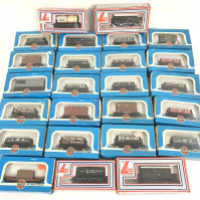 A Box Containing a Collection of Boxed 00 Gauge Wagons. All Airfix and Llima.