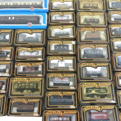 A Collection of Boxed 00 Gauge Mainline Wagons and 2 Airfix Coaches.
