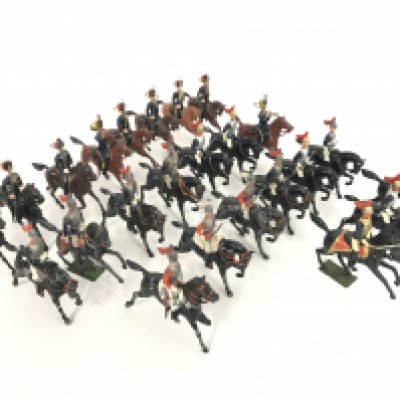 A Collection of vintage Britains. Mixed Mounted Cavalry.