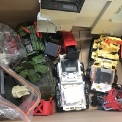A Collection of G.I Joe Vintage Vehicles and Figures.