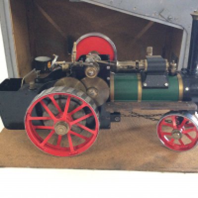 Beloved to be a Basset Lowke live steam engine. Housed in scratch built carry case.
