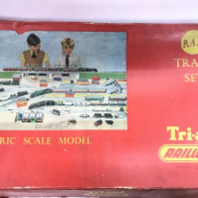 A Case containing boxed 00 Gauge Tri-Ang. Including set RAX. NO RESERVE