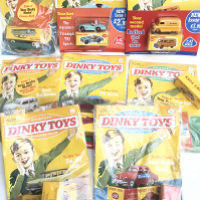 A Small Collection of DeAgostini Classic Dinky Toys Collection Magazines with Boxed Vehicles. No Reserve.