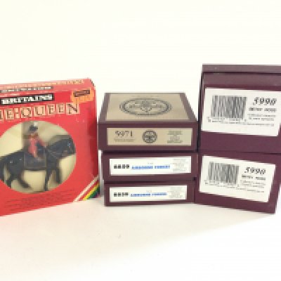 6 Boxed various Britains figures.