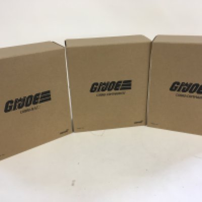 3 boxed new and unopened Super 7 G.I.JOE action figures..Cobra commander x2.. Cobra B.A.T.