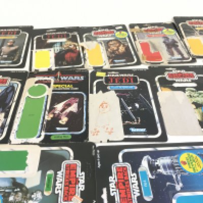 A collection of 12 Star Wars back cards from The Return of the Jedi..The Empire Strikes Back..
