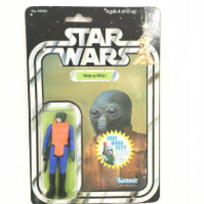 A Carded Vintage Star Wars Walrus Man. With Boba Fett offer.
