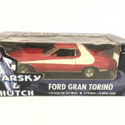 A Boxed Joyride Toys Starsky and Hutch Ford Gran Torino 1:18 Scale.