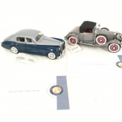 2 X Boxed Franklin Mint Vehicles. A 1955 Bentley S1 and a 1925 Hispanic Suiza Kellner. With Certificates.(2).