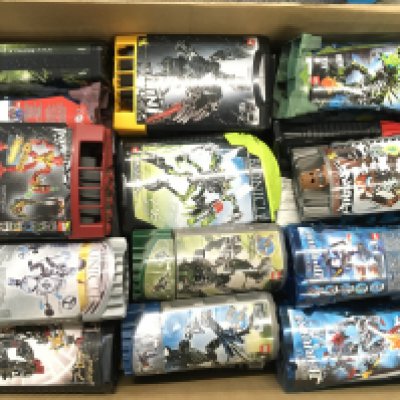 A Box Containing Boxed Lego Bionicles. No Reserve.