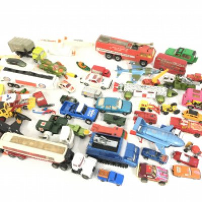 A Collection of Playworn Diecast Including Corgi and Dinky.(2).
