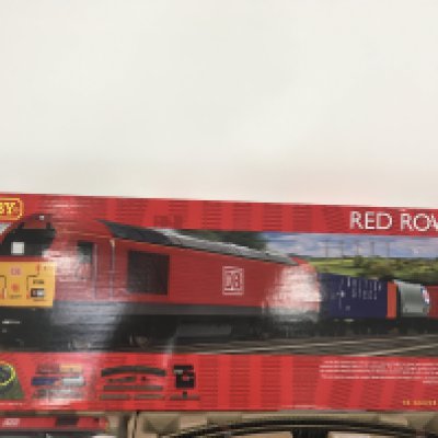 A new and boxed Hornby Red Rover train set R1281 00 gauge.