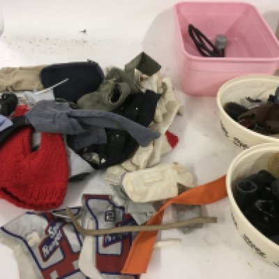 A large collection of vintage Action Man accessories