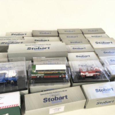 A collection of 29 boxed Eddie Stobart model vehicles by Atlas and Oxford (2)
