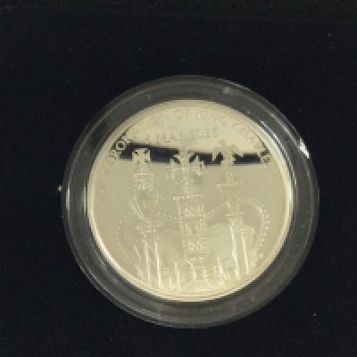 2023 5 pound silver proof piedfort coin. Postage B