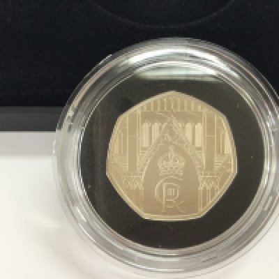 2023 50p silver proof piedfort coin. Postage B