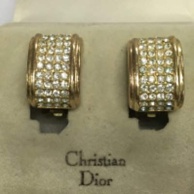 A pair of vintage Christian Dior earrings.