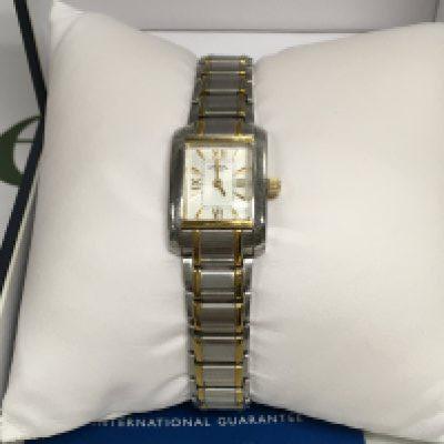 A ladies two tone rotary watch.