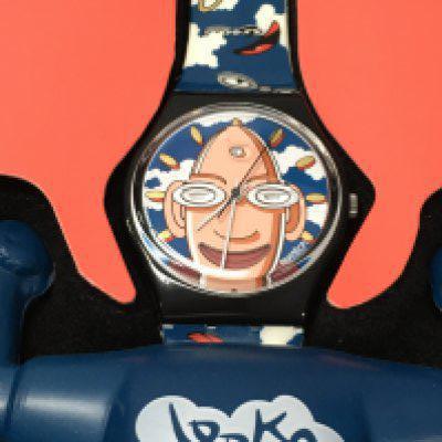 A swatch gents club special special "Looka GZ700pack" watch