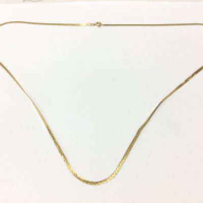 A 14ct gold necklace . 4.4g total weight, Postage category A