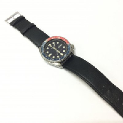 A gents Seiko Quartz Pepsi Dial wrist watch . Postage category A