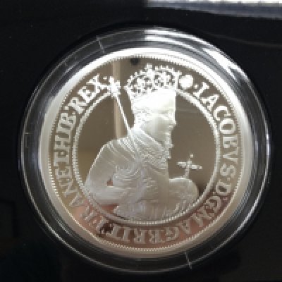 2022 King James I 5oz silver proof coin. Postage B