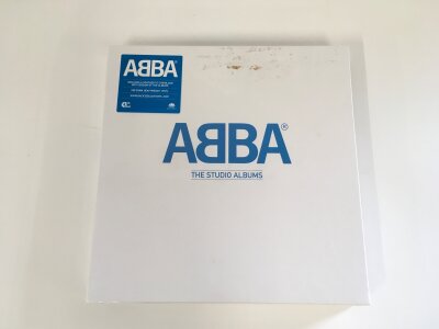 A sealed ABBA The Studio Albums 8LP vinyl box set.