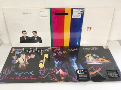 Six 180g LPs by Soft Cell, Pet Shop Boys and Tears For Fears, mostly sealed.