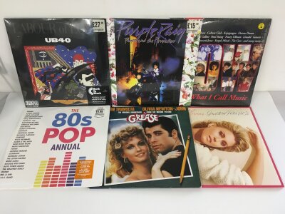 Six 180g LPs by various artists including Prince, UB40 and others.