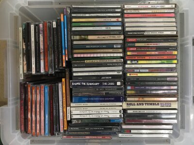 Nine boxes of CDS by various artists including Ian Dury, Razorlight, The Melvins, Bloc Party and many more.