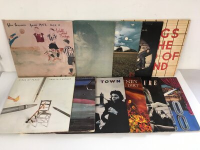 Eleven solo Beatles LPs comprising Walls And Bridges, Wings At The Speed Of Sound, Mind Games and others.