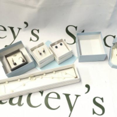 WITHDRAWN - A collection of boxed jewellery including earrings (some 9ct gold), pearl silver necklace