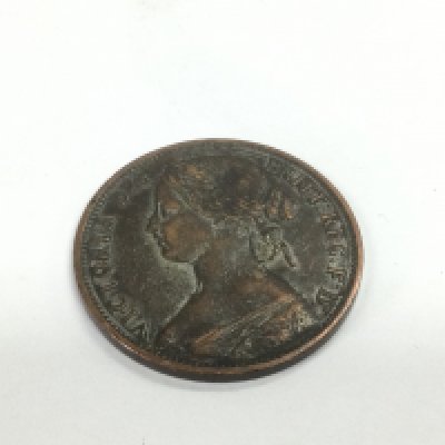 1863 young head Victorian penny. Shipping category A.