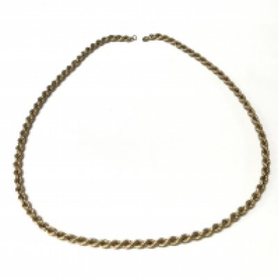 A 9ct gold rope chain (A/F) 7.23g