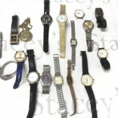 A collection of assorted watches including Sekonda Citizen etc. Postage B
