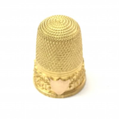 A 15ct gold thimble 6g Postage A