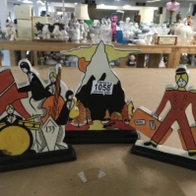 Three Lorna Bailey flat-back pieces, including limited edition 68/250 -The Bell Hop Boy, Aspen, limited edition 68/250 , The Jazzband limited edition 68/250