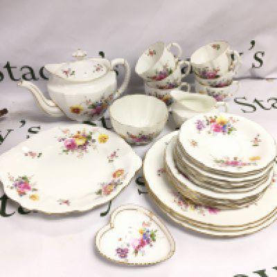 Royal Crown Derby posies tea set including cups , plates etc , this lot cannot be posted