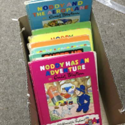 A collection of vintage Enid Blyton noddy books , postage category B